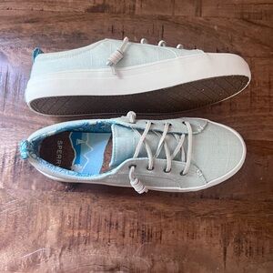 NWOT - Sperry Womens Crest Vibe Sneakers - Light Blue - Sz 9